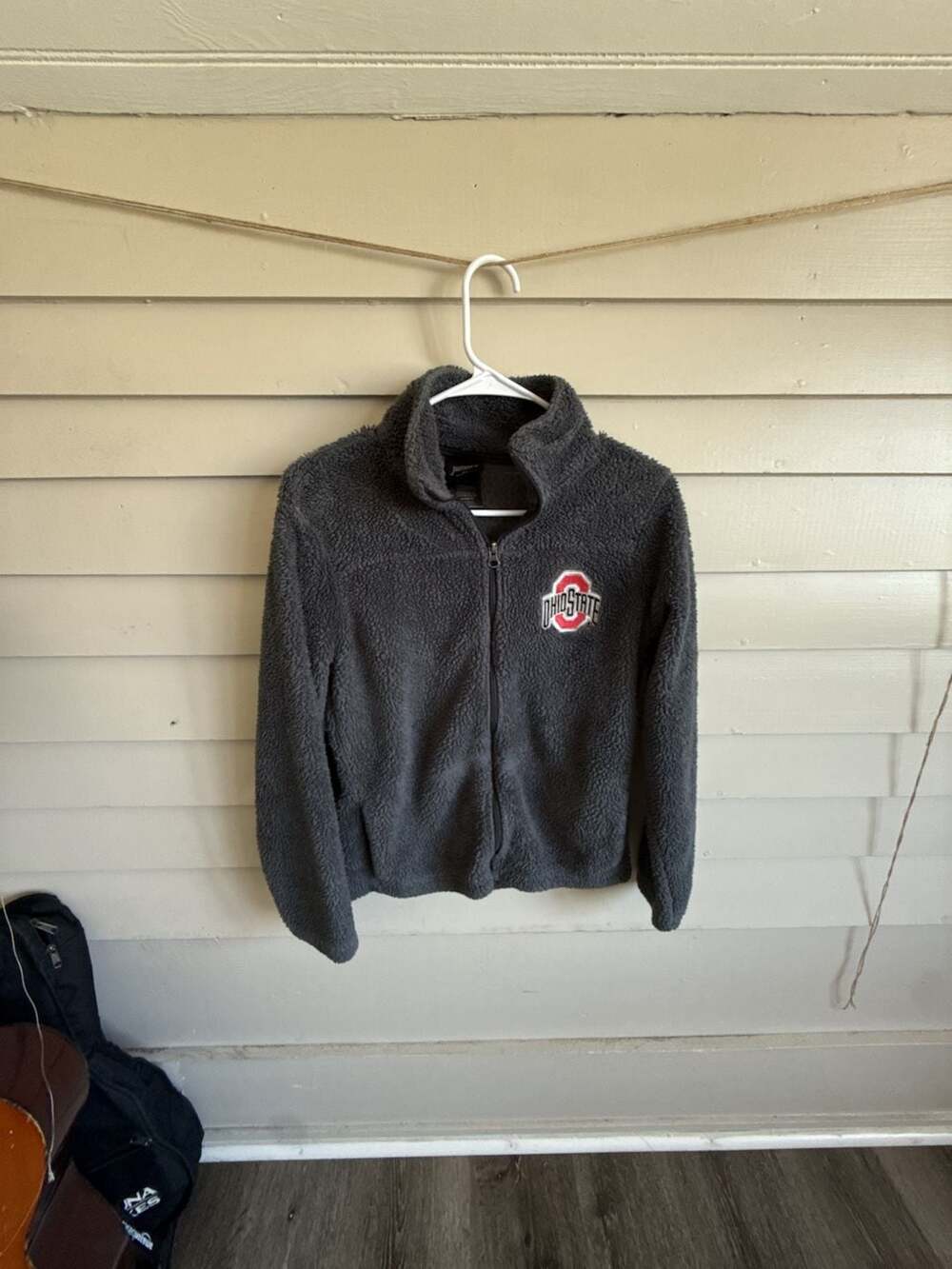 Juniors by Gen. 2 Ohio State Buckeyes Grey Sherpa Fleece Full-Zip Jacket